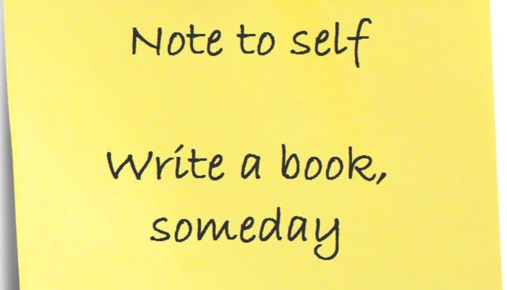write a book someday